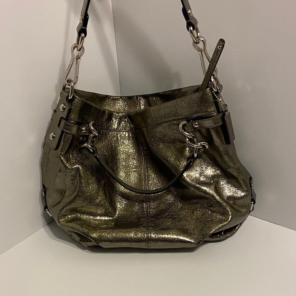 Coach Brooke Metallic top handle Shoulder Bag